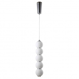 Подвесной светодиодный светильник Crystal Lux Desi SP5 Chrome/White