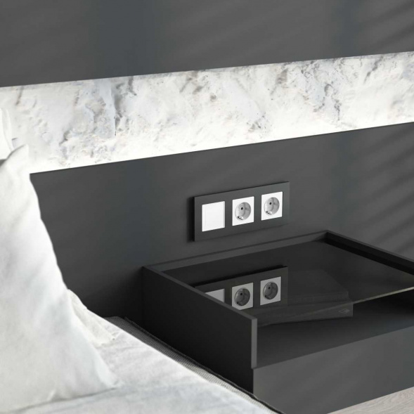 Сенсорный умный выключатель одноклавишный Werkel белый W4513001 4690389197895