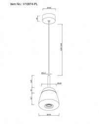 Подвесной светодиодный светильник Moderli Eir V10874-PL