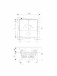 Кнопка звонка для отелей Werkel белый W1114601 4690389171345