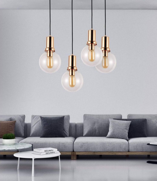 Подвесной светильник Lumina Deco Dorito LDP 1212-150 TR+GD