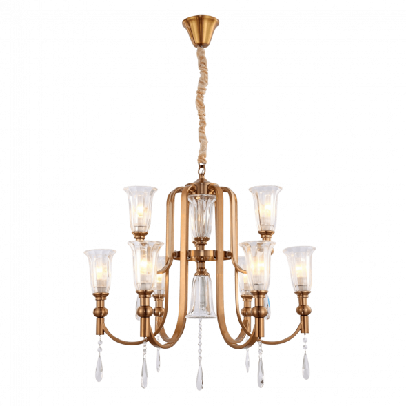 Подвесная люстра Lumina Deco Rionella LDP 8041-6+3 S.GD