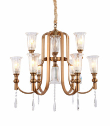 Подвесная люстра Lumina Deco Rionella LDP 8041-6+3 S.GD