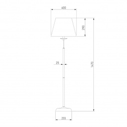 Торшер Eurosvet 01008/1 хром