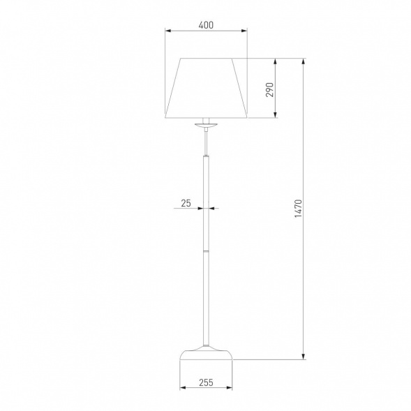 Торшер Eurosvet 01008/1 хром