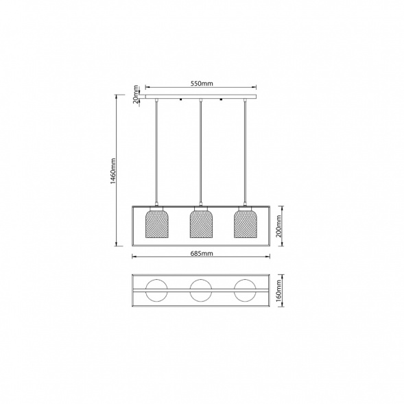 Подвесной светильник Vele Luce Morrison VL5472P03