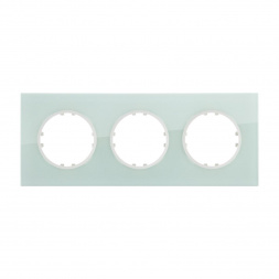 Рамка LK Studio 3-постовая квадрат из натурального светлого стекла Vintage 884311-1