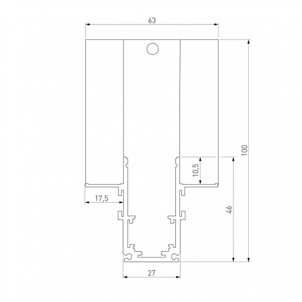 Коннектор L-образный внутренний Elektrostandard Slim Magnetic 85213/00 a067507