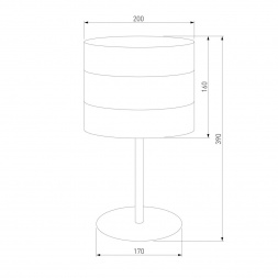 Настольная лампа TK Lighting 5054 Tago Black