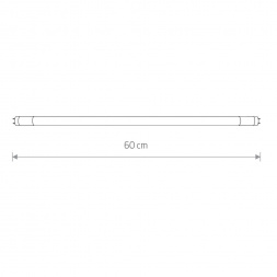 Лампа светодиодная T8 11W 3000K прозрачная 7500