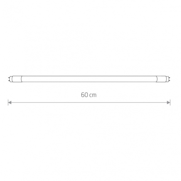 Лампа светодиодная T8 11W 3000K прозрачная 7500