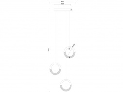 Подвесная светодиодная люстра Arte Lamp Montana A7777SP-3GO