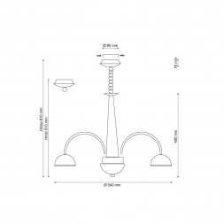 Подвесная люстра Lucia Tucci Natura 065.6 LED