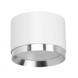 Светильник потолочный Feron Barrel DUET HL459  12W, 230V,GX53, белый + хром IP20