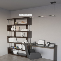 Подвесной светодиодный светильник Crystal Lux Largo SP33W L1770 Black