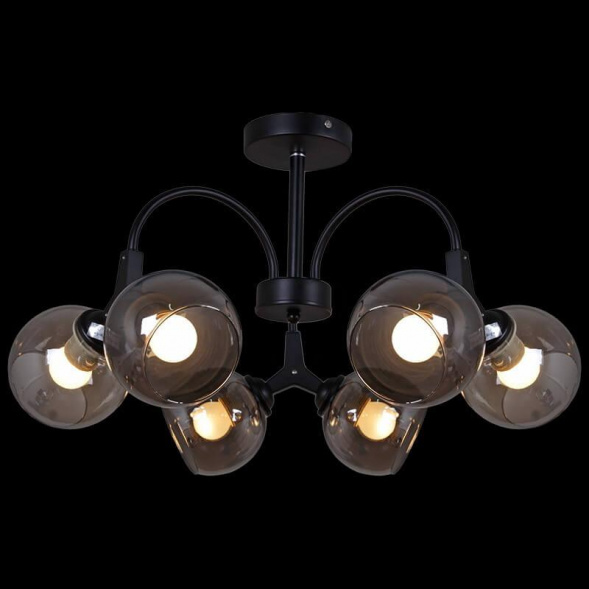 Потолочная люстра Reluce 01268-0.3-06 BK+CR