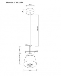 Подвесной светодиодный светильник Moderli Eir V10875-PL