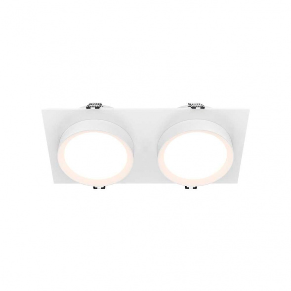 Встраиваемый светильник Maytoni Technical Hoop DL086-02-GX53-SQ-W