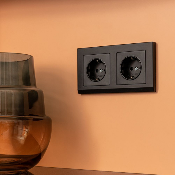 Рамка Werkel Stark на 2 поста черный W0021808 4690389161827