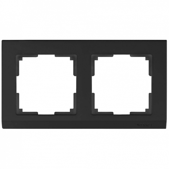 Рамка Werkel Stark на 2 поста черный W0021808 4690389161827