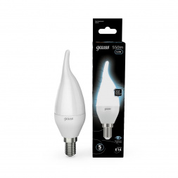 Лампа светодиодная Gauss E14 6.5W 4100K матовая 104101207