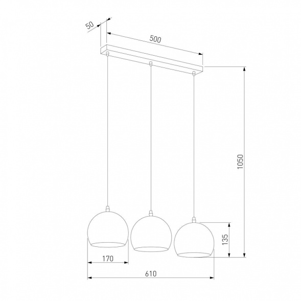 Подвесной светильник TK Lighting 3449 Yoda Gold