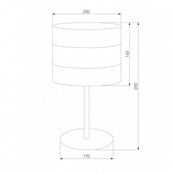 Настольная лампа TK Lighting 5056 Tago White
