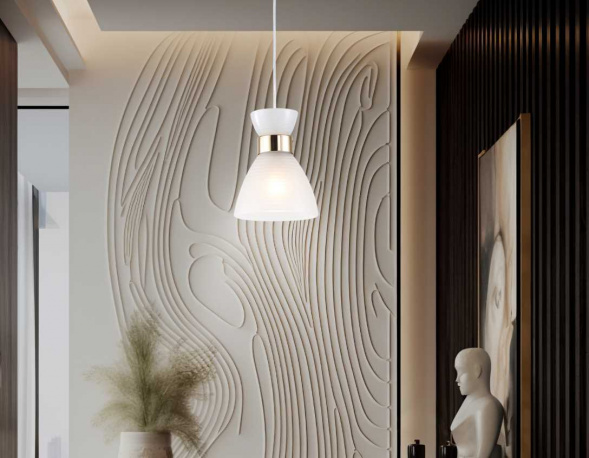 Светильник подвесной со стеклянным плафоном Ambrella light Traditional TR3401