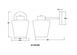 Бра MyFar Mark MR2340-1W