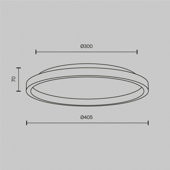 Потолочный светодиодный светильник Maytoni Orign MOD311CL-L27B3K