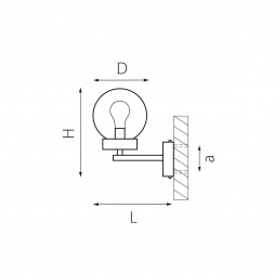 Уличный настенный светильник Lightstar Bolla 373620