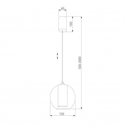 Подвесной светодиодный светильник Eurosvet Cobble 50258/1 LED бирюзовый