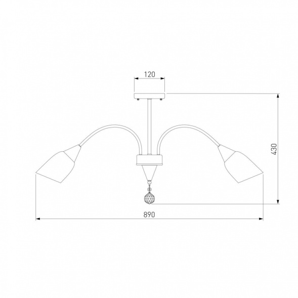 Потолочная люстра Eurosvet 30149/8 золото