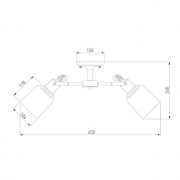 Потолочная люстра Eurosvet Astor 70111/5 черный