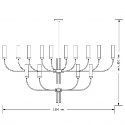Настенный светильник KUTEK MOOD Mussa MUS-K-1(Z) II