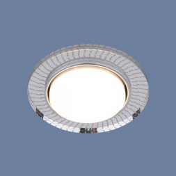 Встраиваемый светильник Elektrostandard 3033 GX53 CL/SL прозрачный/серебро a045484