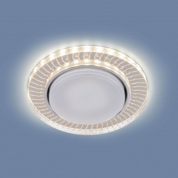 Встраиваемый светильник Elektrostandard 3033 GX53 CL/SL прозрачный/серебро a045484