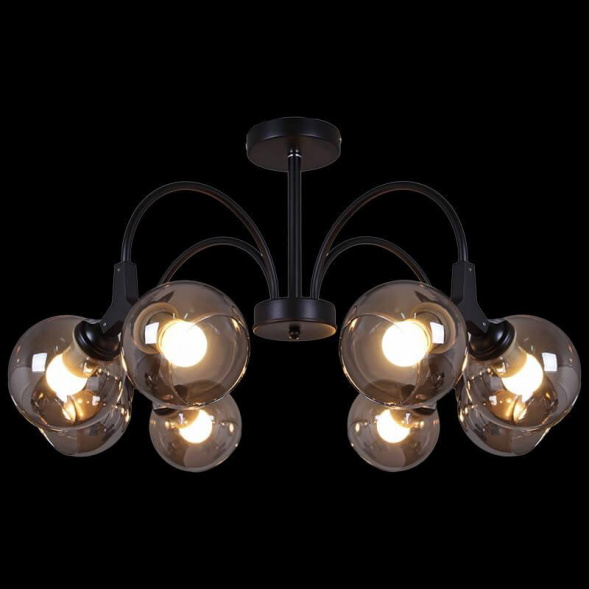 Потолочная люстра Reluce 01268-0.3-08 BK+CR