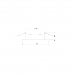 Встраиваемый светильник Elektrostandard 124 MR16 белый/серебро a053357