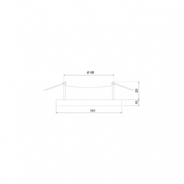 Встраиваемый светильник Elektrostandard 124 MR16 белый/серебро a053357