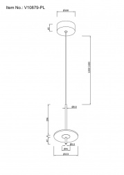 Подвесной светодиодный светильник Moderli Ella V10879-PL