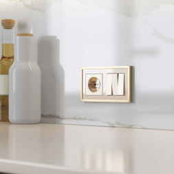 Набор клавиш для выключателя трехклавишного Werkel шампань рифленый W1139010 4690389160264