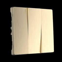 Набор клавиш для выключателя трехклавишного Werkel шампань рифленый W1139010 4690389160264