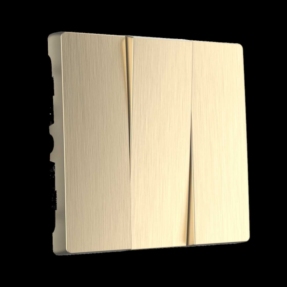 Набор клавиш для выключателя трехклавишного Werkel шампань рифленый W1139010 4690389160264