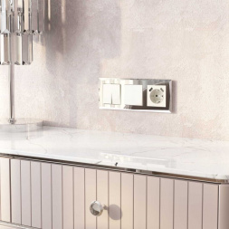 Рамка на 3 поста Werkel Diamant зеркальный W0031220 4690389158834