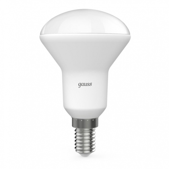 Лампа светодиодная рефлекторная Gauss E14 6W 3000K матовая 106001106