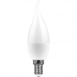 Лампа светодиодная Feron E14 7W 2700K Свеча Матовая LB-97 25475
