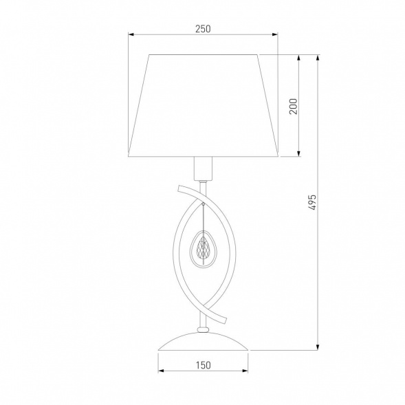 Настольная лампа Eurosvet 01066/1 перламутровое золото
