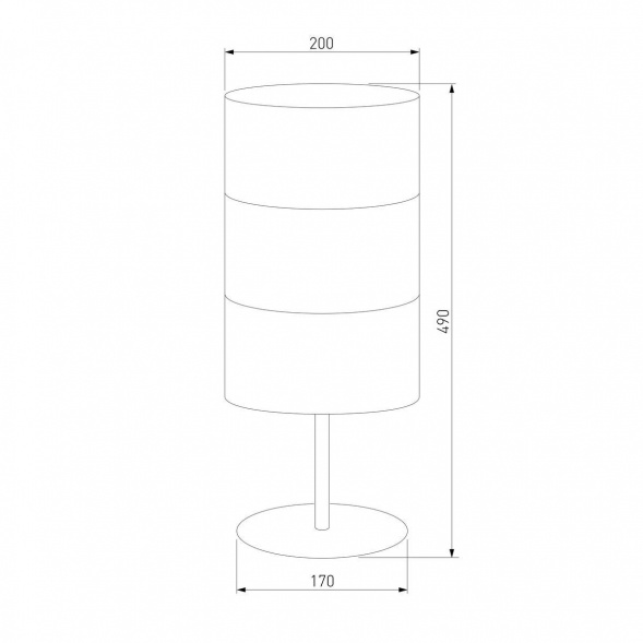 Настольная лампа TK Lighting 5058 Bogart Black