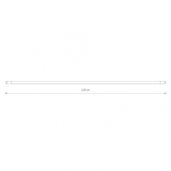 Лампа светодиодная T8 22W 3000K прозрачная 7502